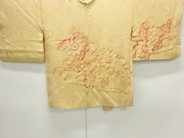 JAPANESE KIMONO / ANTIQUE HAORI / SILK / ALL SHIBORI / FLOWER